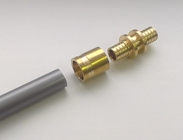 Типы соединения полимерных труб и их надежность: пресс-соединение, соединение на надвижной гильзе<