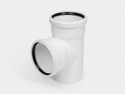 PP тройник канализационный малошумный D110х110/90° УЮТ КОНТУР