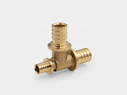 Тройник аксиальный латунный переходной D25 (3,5) - 25 (3,5) - 16 (2,2)