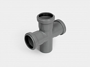 PP крестовина одноплоскостная канализационная D50х50х50/90° СТАНДАРТ