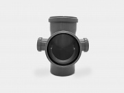 PP крестовина двухплоскостная канализационная D110х50х50х110/90° СТАНДАРТ