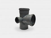 PP крестовина двухплоскостная канализационная D110х110х50/90° левая СТАНДАРТ КОНТУР