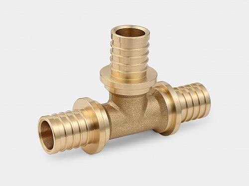 Тройник аксиальный латунный соединительный D25 (3,5)