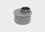 PP переход эксцентрический канализационный D110/50 короткий СТАНДАРТ КОНТУР