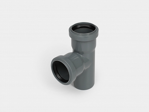 PP тройник канализационный D50х50/90° СТАНДАРТ КОНТУР