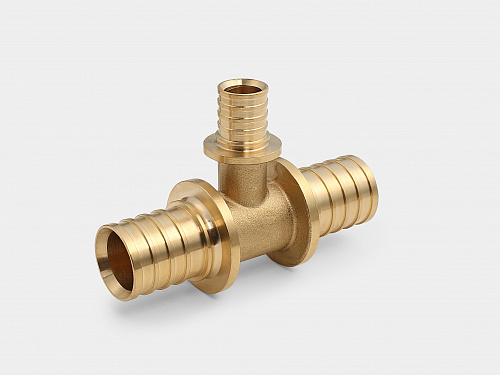 Тройник аксиальный латунный переходной D32 (4,4) - 20 (2,8) - 32 (4,4)