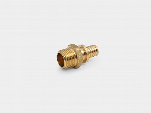 Муфта аксиальная латунная НР D16 (2,2) - 1/2" Kontur