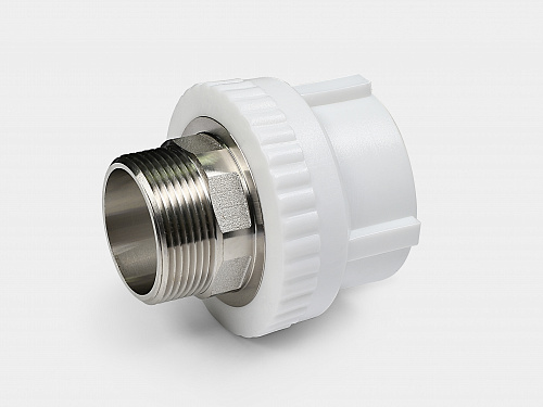 PP-R муфта комбинированная НР D50-1 1/2" под ключ КОНТУР