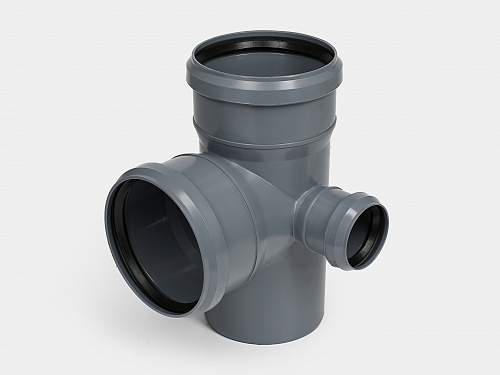 PP крестовина двухплоскостная канализационная D110х110х50/90° правая СТАНДАРТ