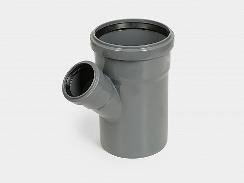 PP тройник канализационный D110х50/45° СТАНДАРТ КОНТУР