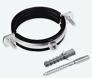 Хомут металлический 1 1/2" (48-52) со шпилькой и дюбелем