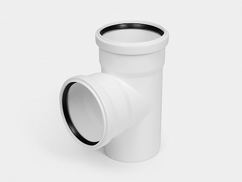 PP тройник канализационный малошумный D110х110/90° УЮТ КОНТУР