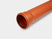 PP труба канализационная D110х3,4х1000 ОРАНЖ КОНТУР