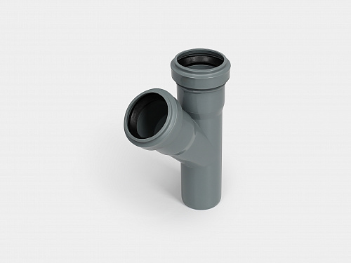 PP тройник канализационный D40Х40/45° СТАНДАРТ