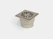 PP трап вертикальный канализационный D110 с гидрозатвором и решеткой из нержавеющей стали СТАНДАРТ