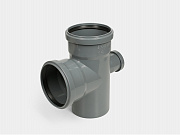 PP крестовина одноплоскостная канализационная D110х110х50/90° СТАНДАРТ КОНТУР