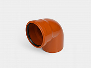 PP отвод канализационный D110х90° ОРАНЖ КОНТУР