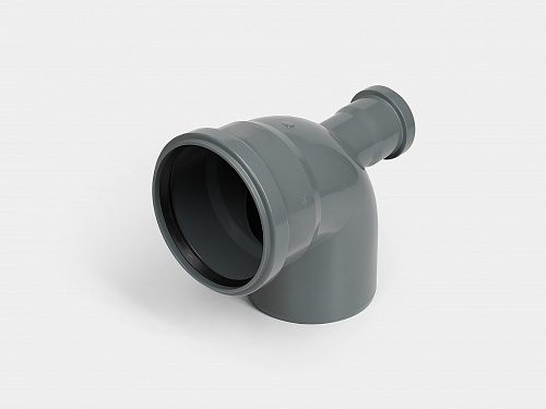 PP отвод канализационный D110х90° с фронтальным выходом D50 СТАНДАРТ КОНТУР